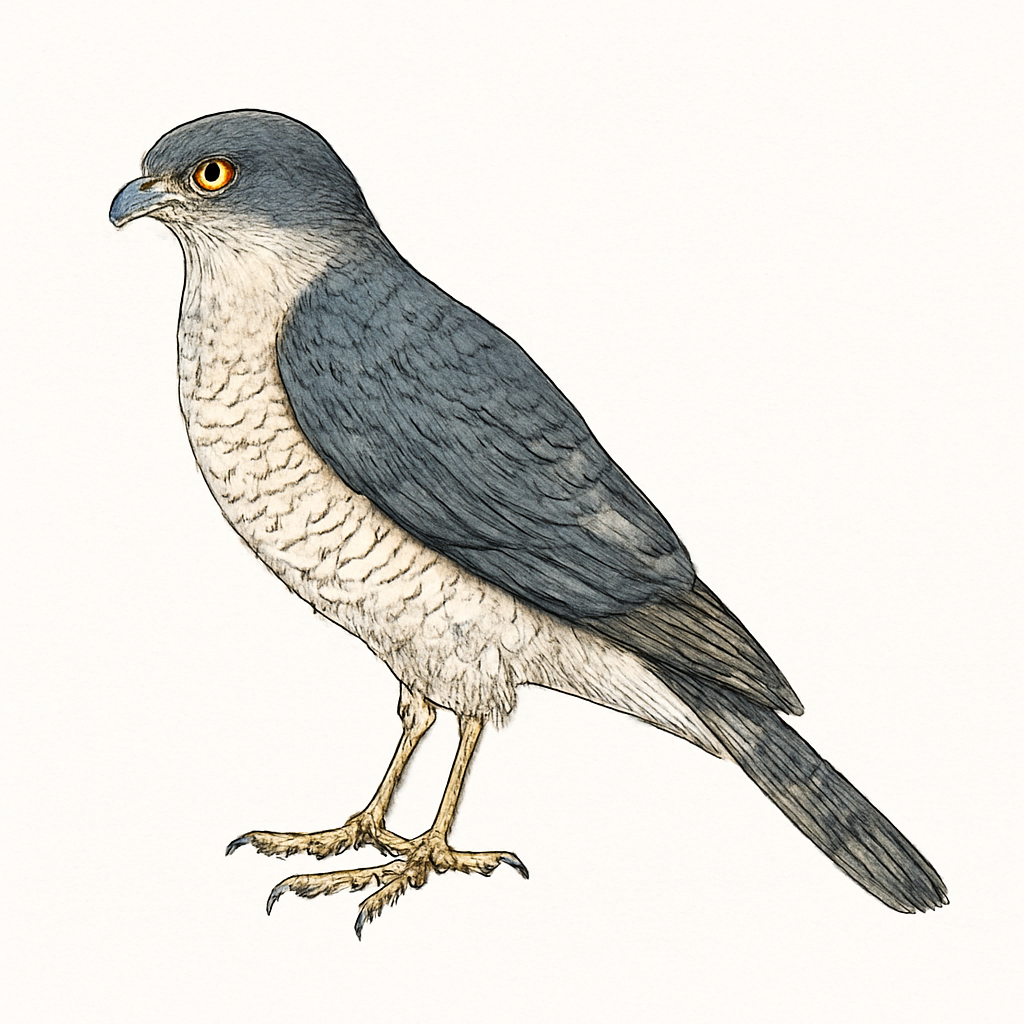 Illustration de Épervier du Japon