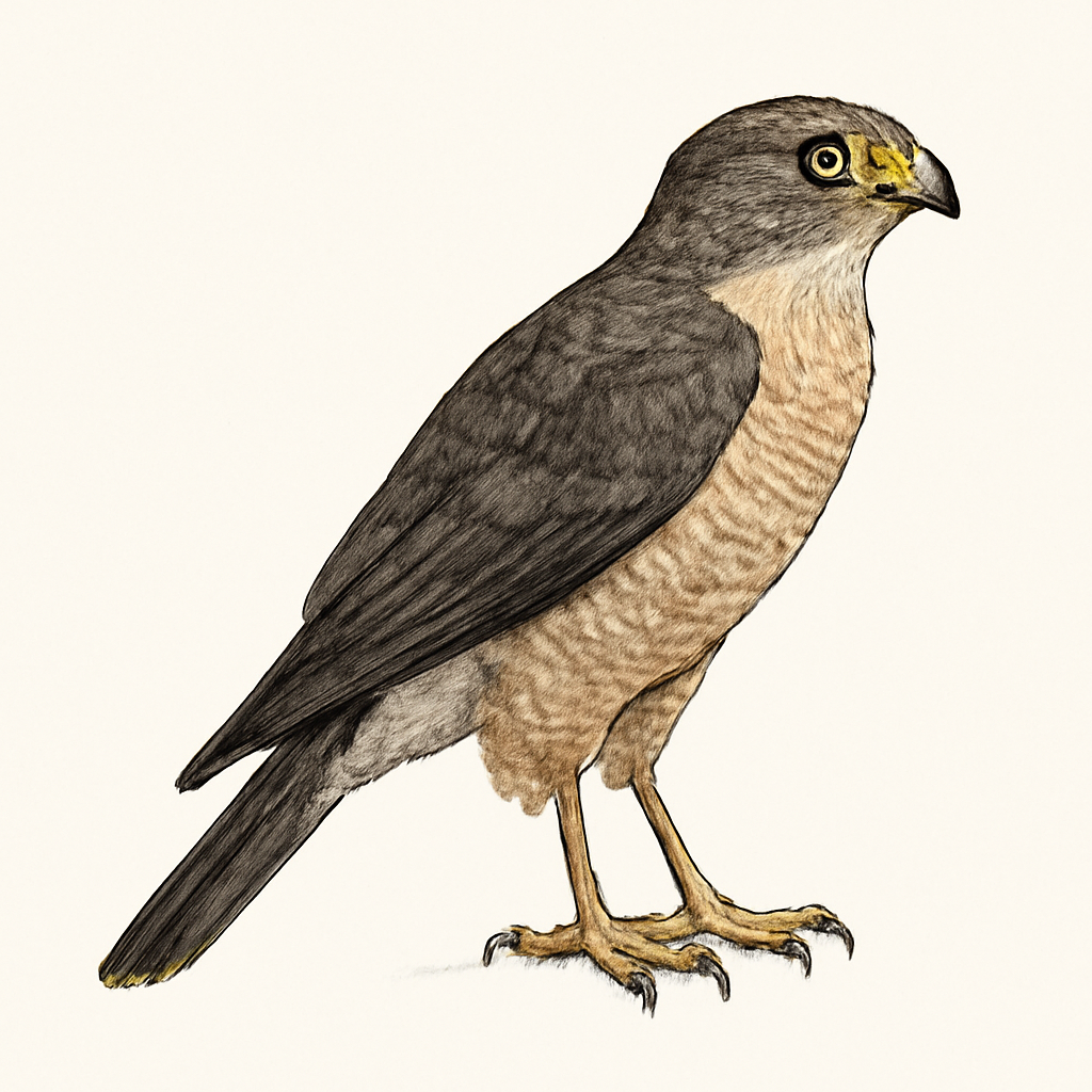 Illustration de Épervier des Ovampos
