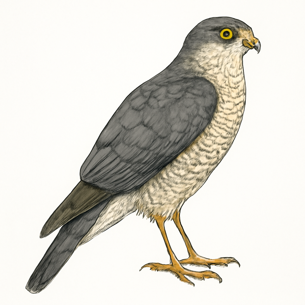 Eurasian Sparrowhawk illustration