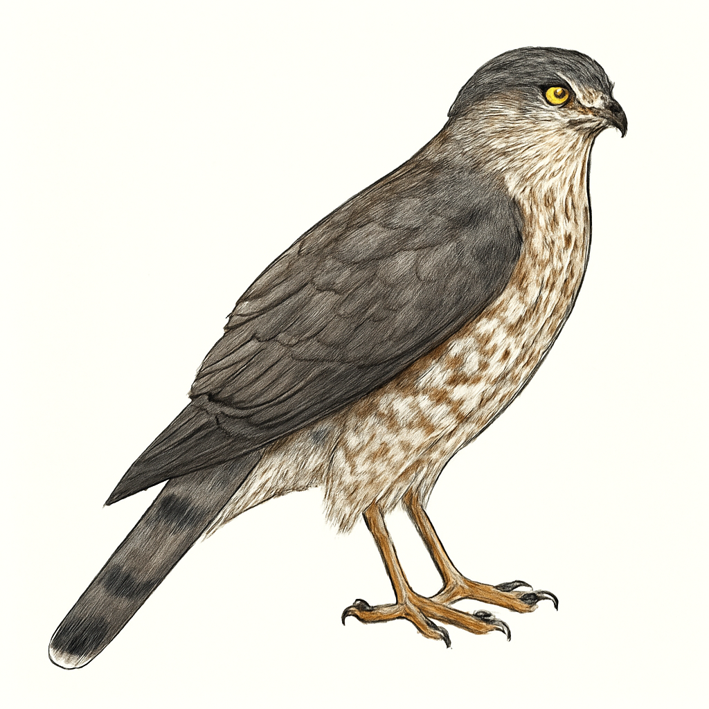 Sharp-shinned Hawk illustration