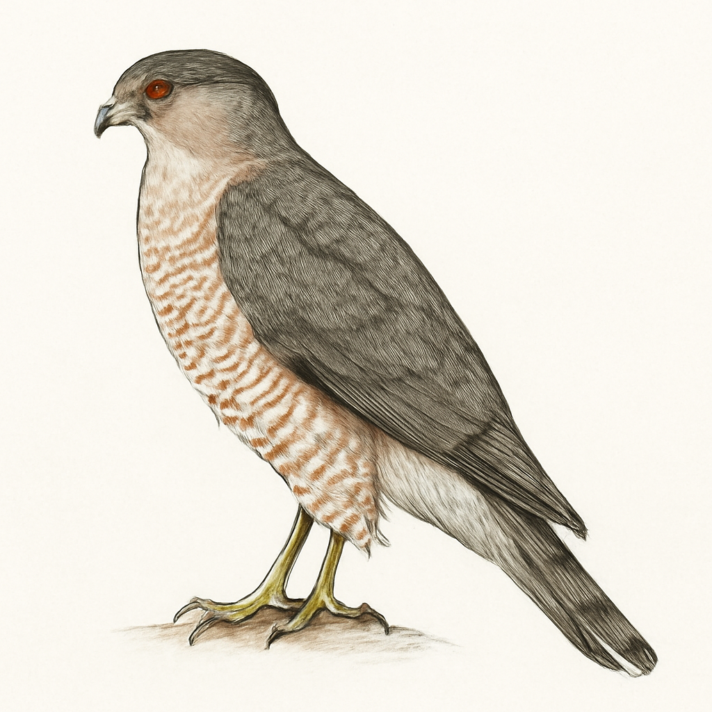 Cooper's Hawk illustration