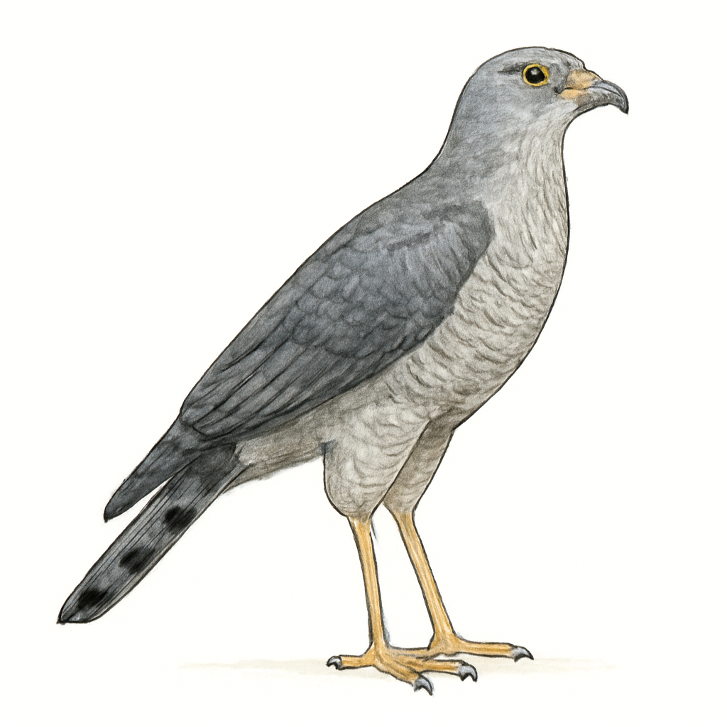 Illustration von Stelzenbussard