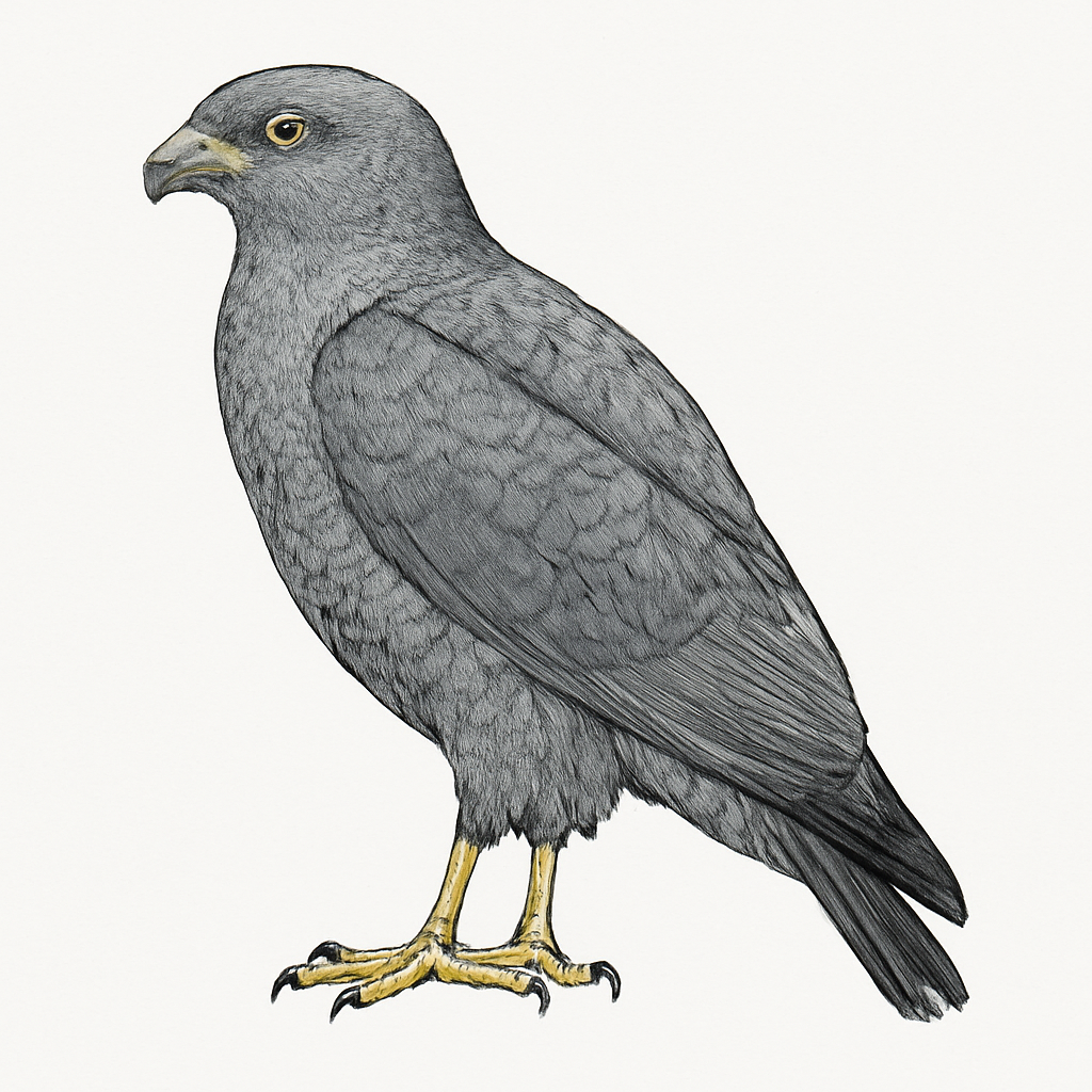 Slate-coloured Hawk illustration