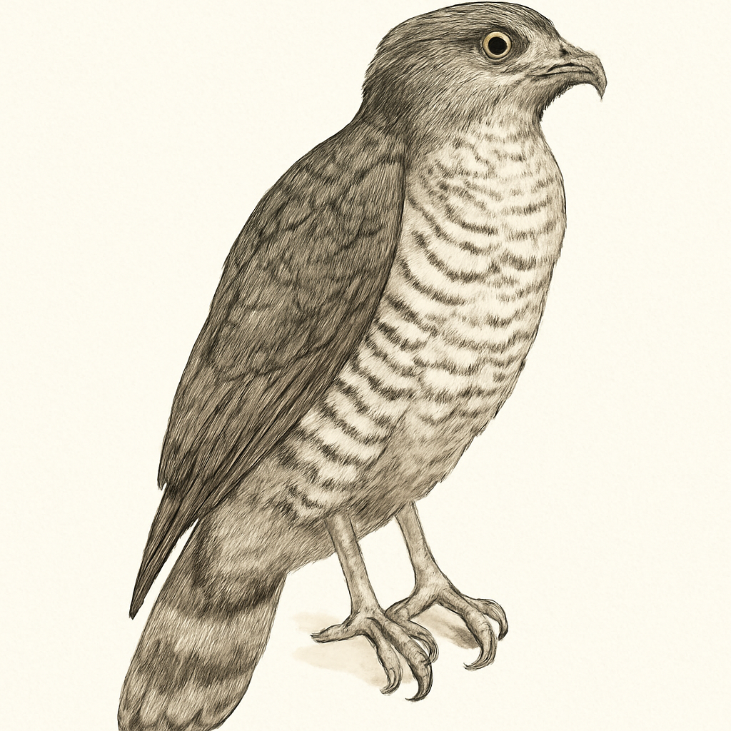 Illustrazione di Barred Hawk