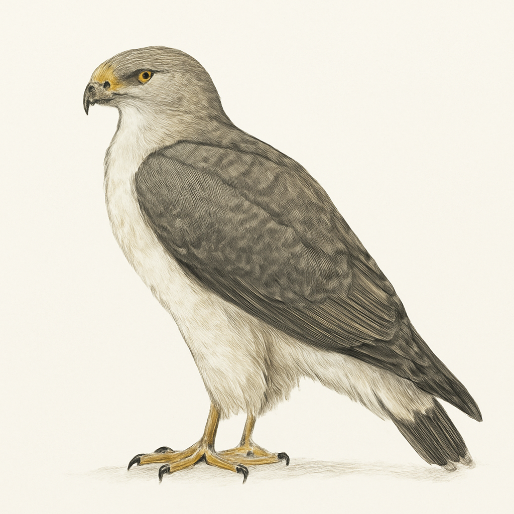 Illustrazione di White-tailed Hawk