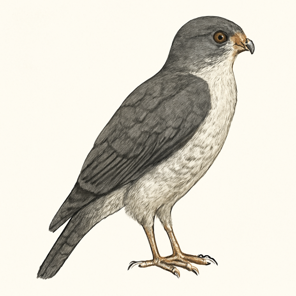 Ilustração de semiplumbeous hawk