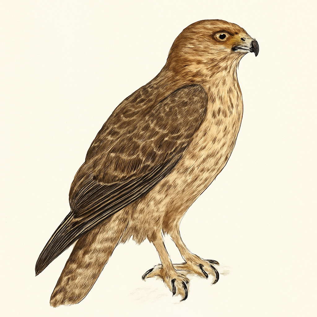 Broad-winged Hawk illustration