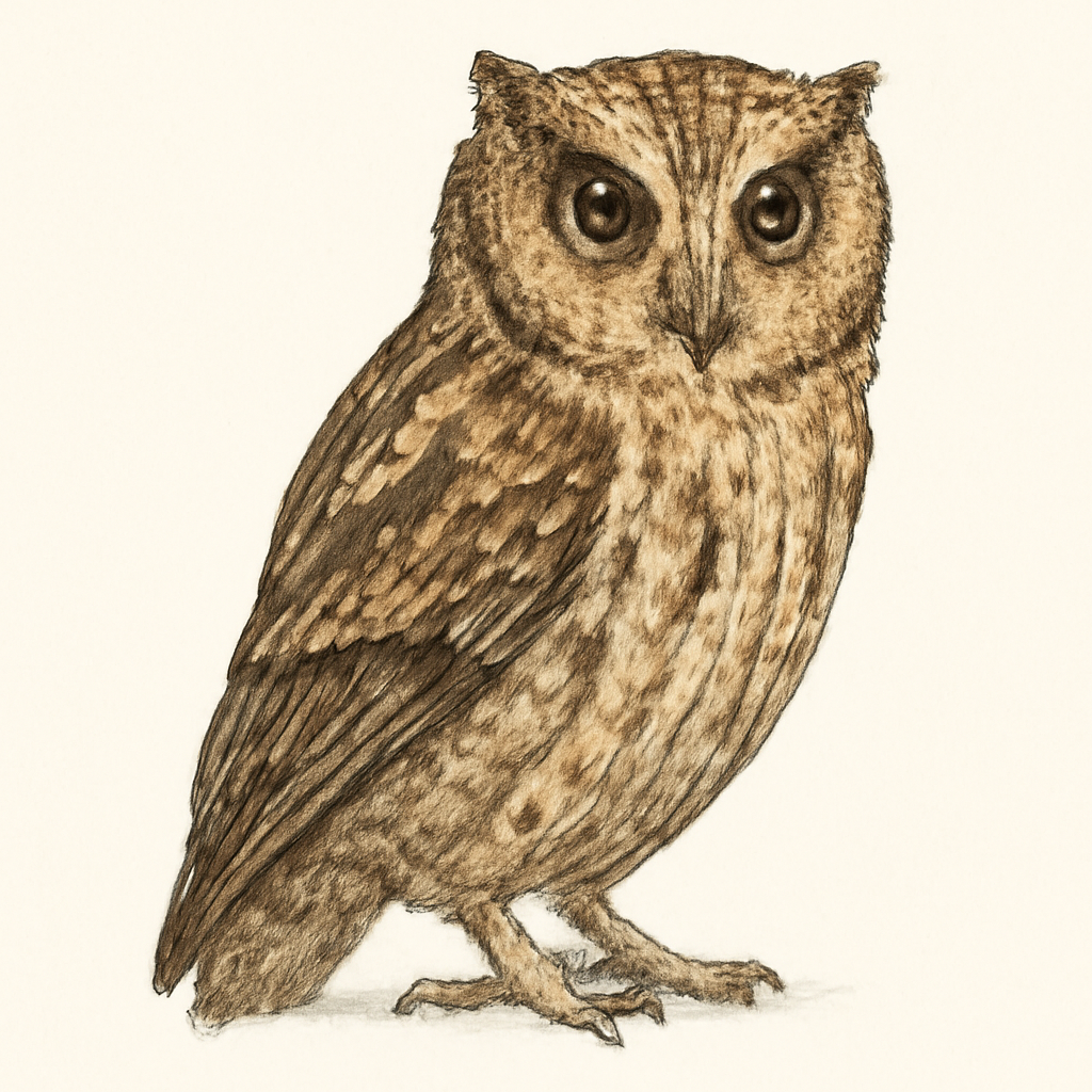 Illustration von Sokoke-Zwergohreule