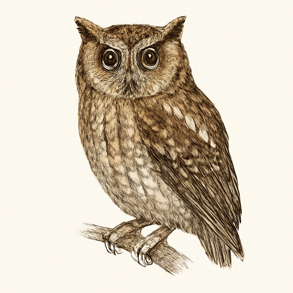 Illustratie van Floresdwergooruil