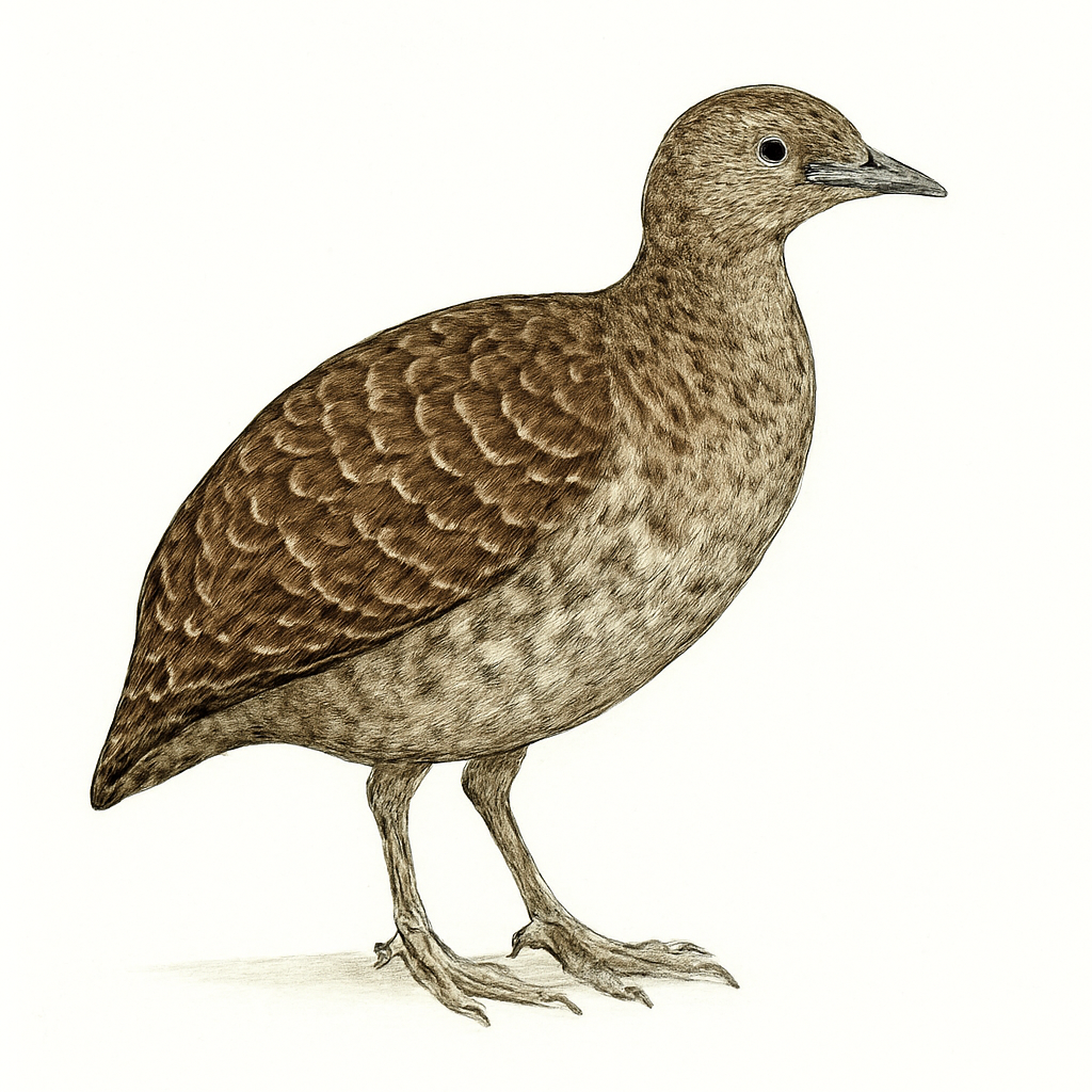 Ilustração de inhambu-anhangaí