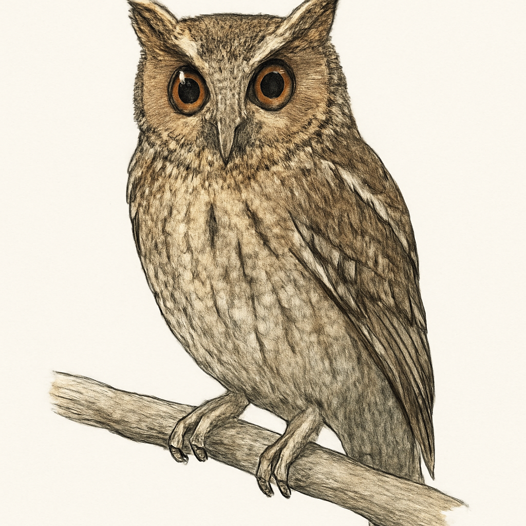 Illustratie van Ryukyudwergooruil