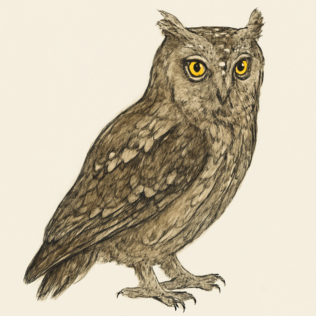 Illustrazione di Arabian Scops-Owl