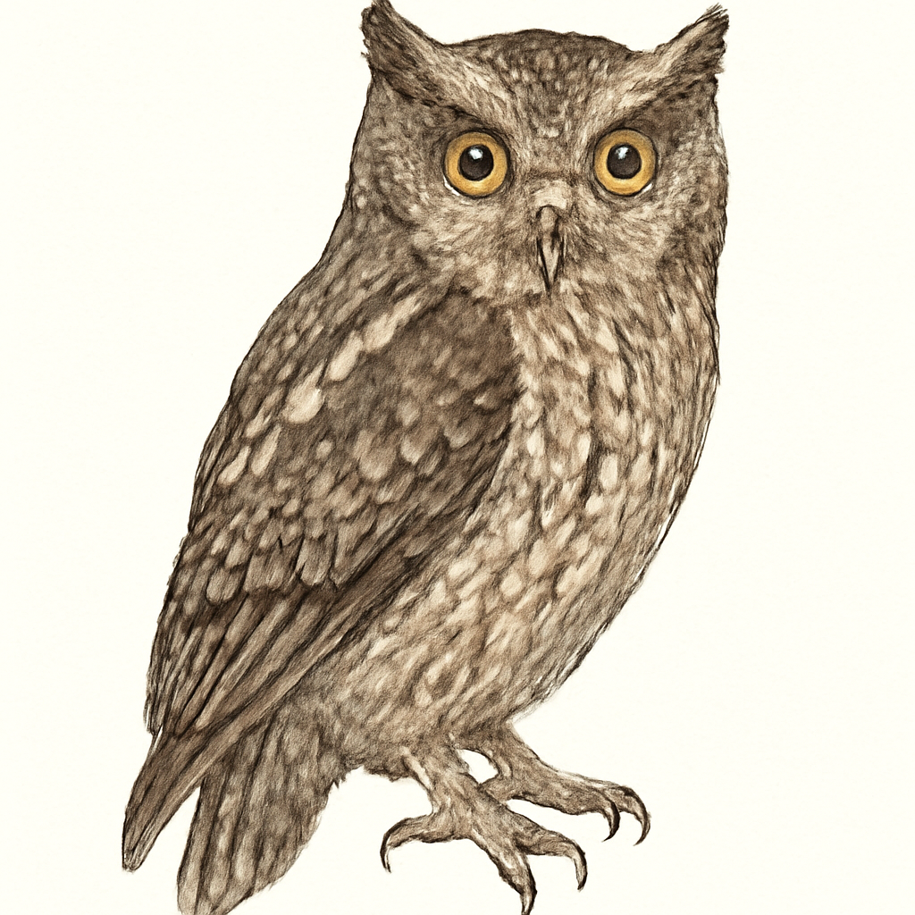 Illustration von Pemba-Zwergohreule
