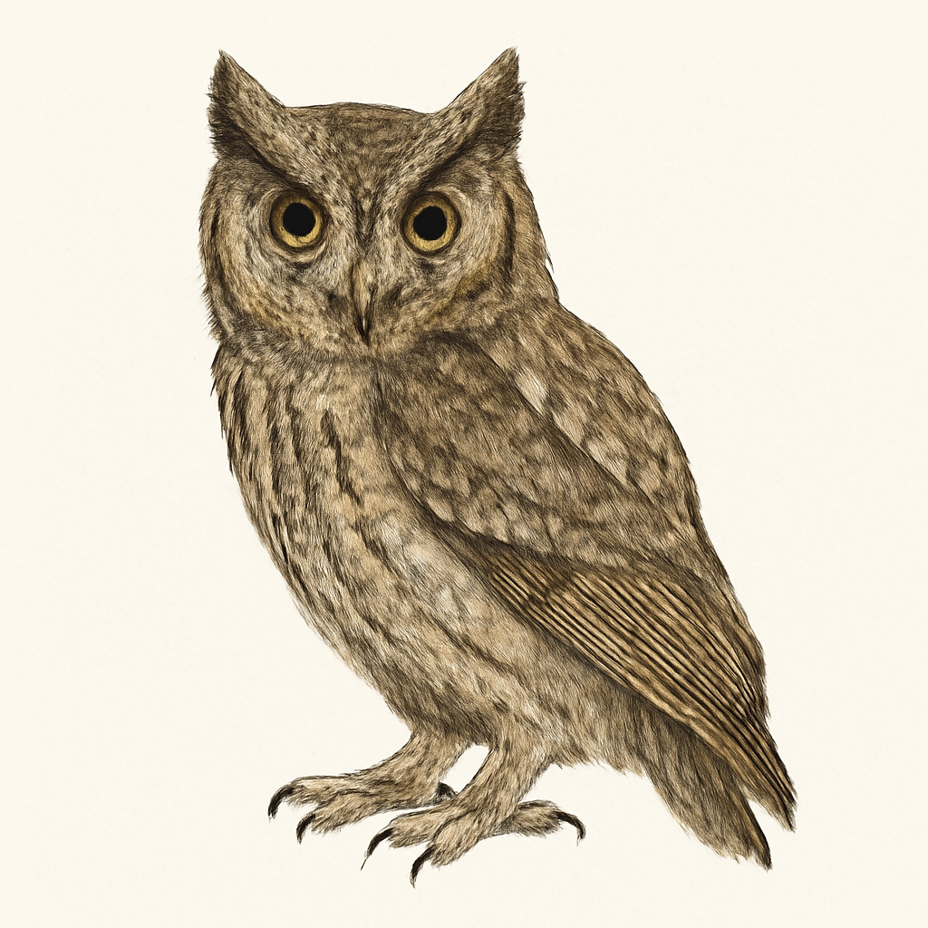 Illustrazione di Whiskered Screech-Owl