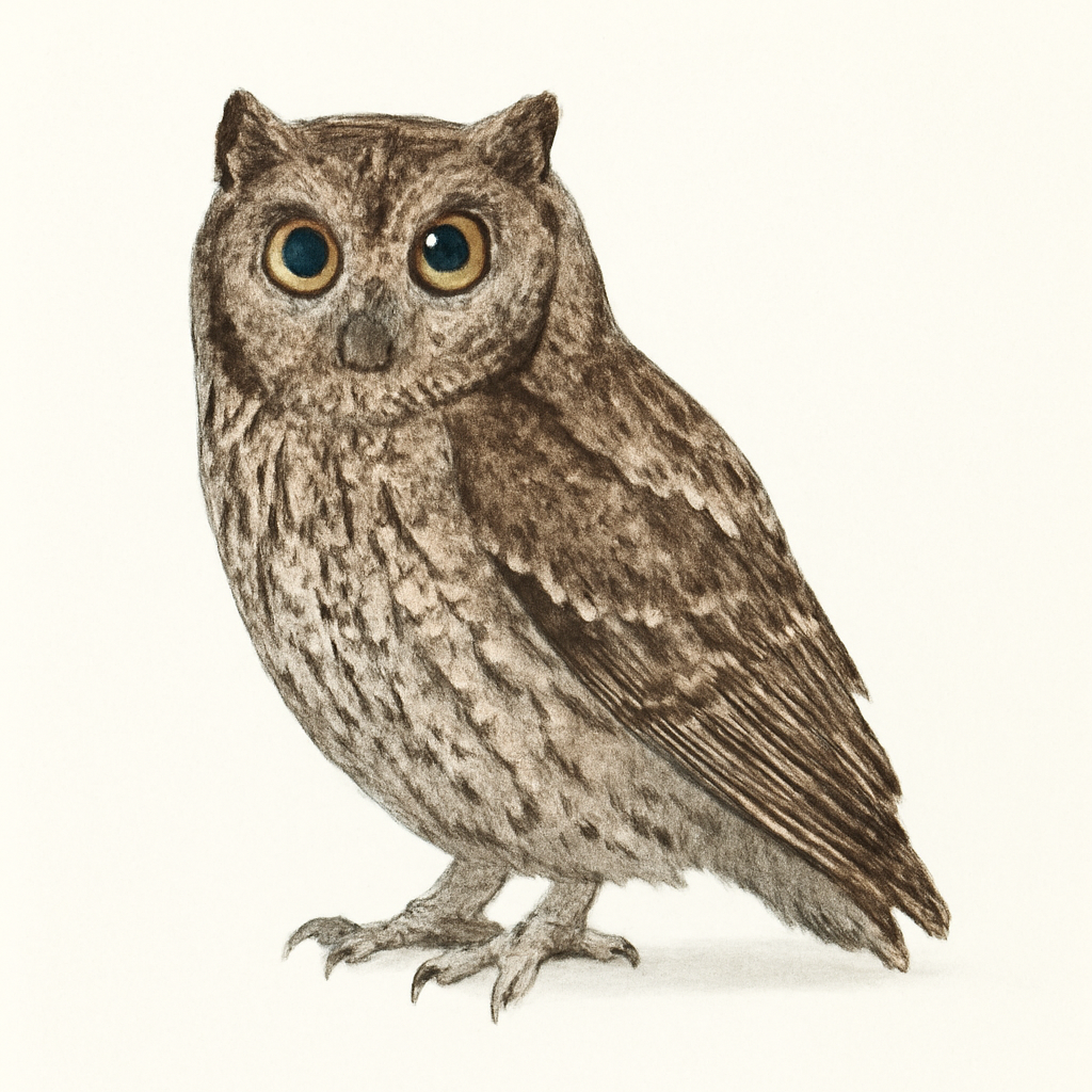 Illustrazione di Middle American Screech-Owl