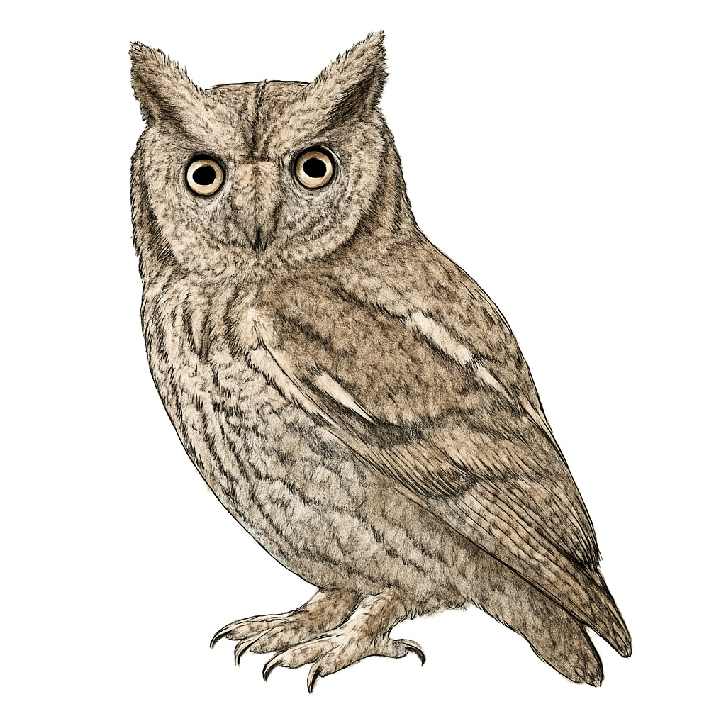 Illustrazione di Eastern Screech-Owl