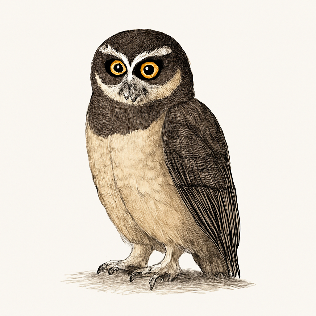Illustrazione di Spectacled Owl
