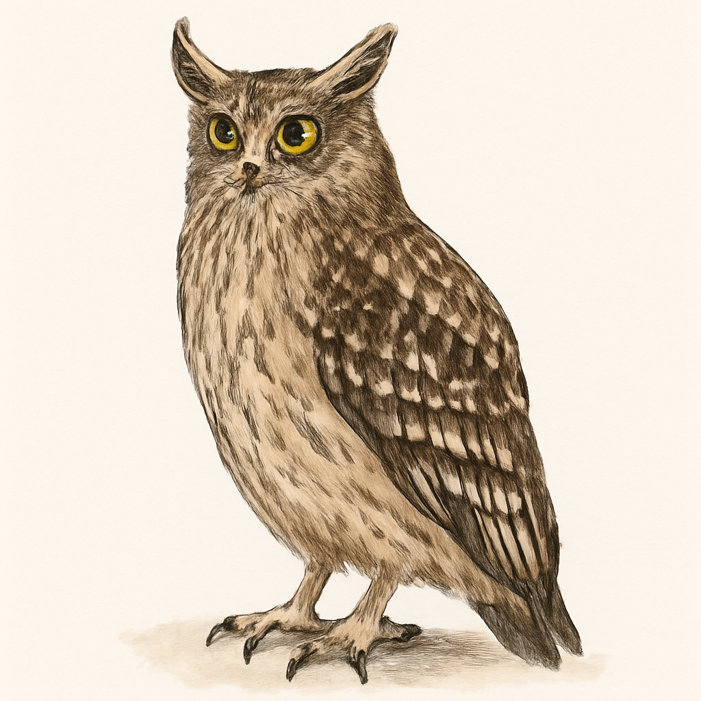 Illustration von Fischuhu