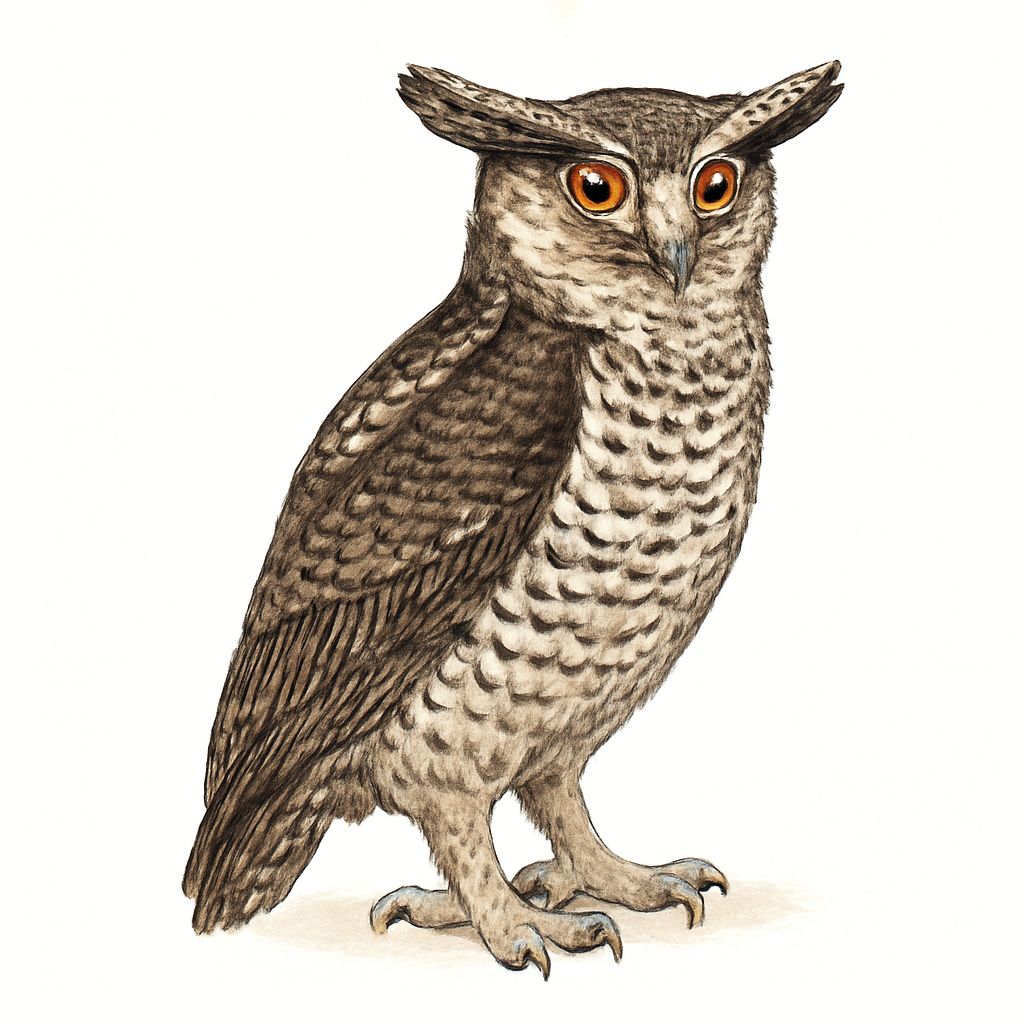 Illustration de Grand-duc bruyant