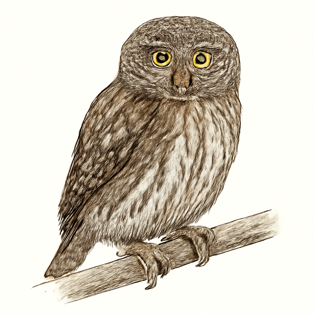 Ilustración de Mochuelo Californiano