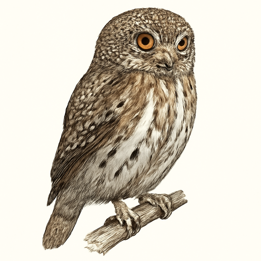 Illustration von Parkerzwergkauz