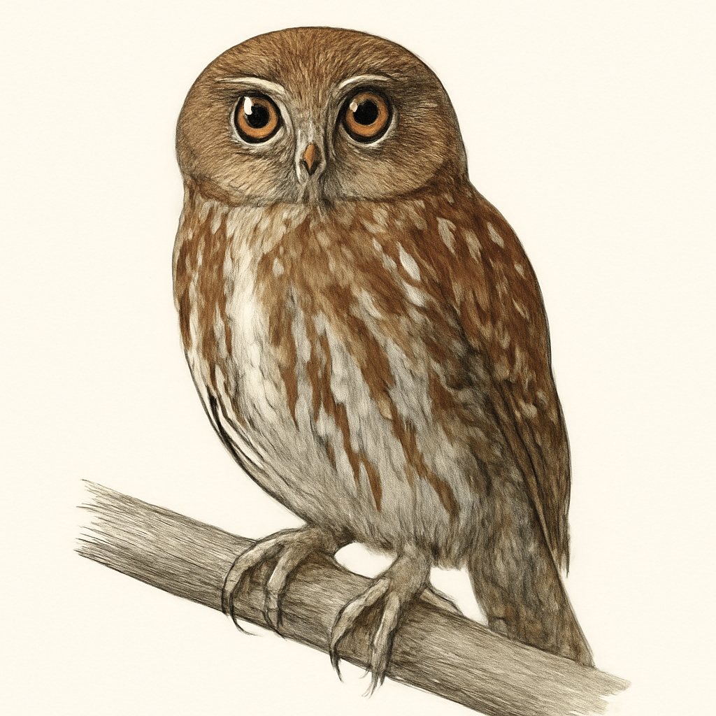 Illustration de Chevêchette brune