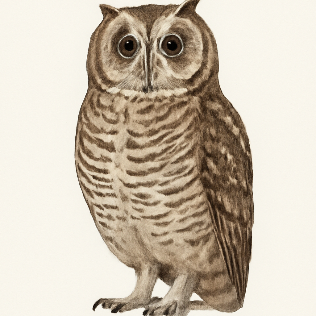 Illustration de Hibou strié