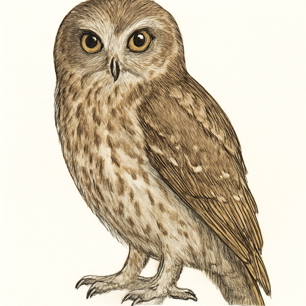 Australian Boobook illustration