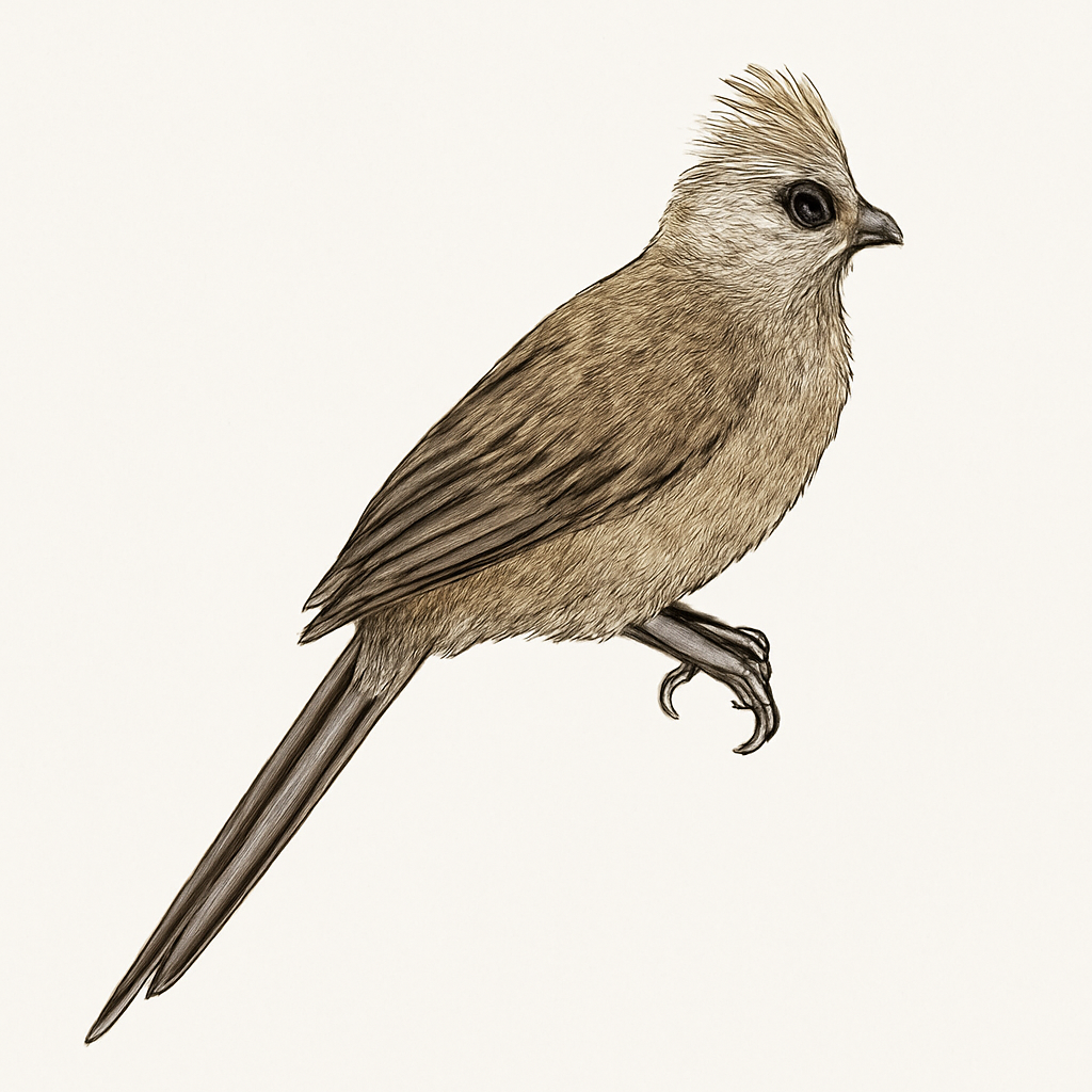 Illustrazione di Speckled Mousebird