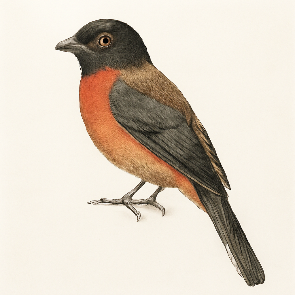 Ilustración de Trogón de Diard