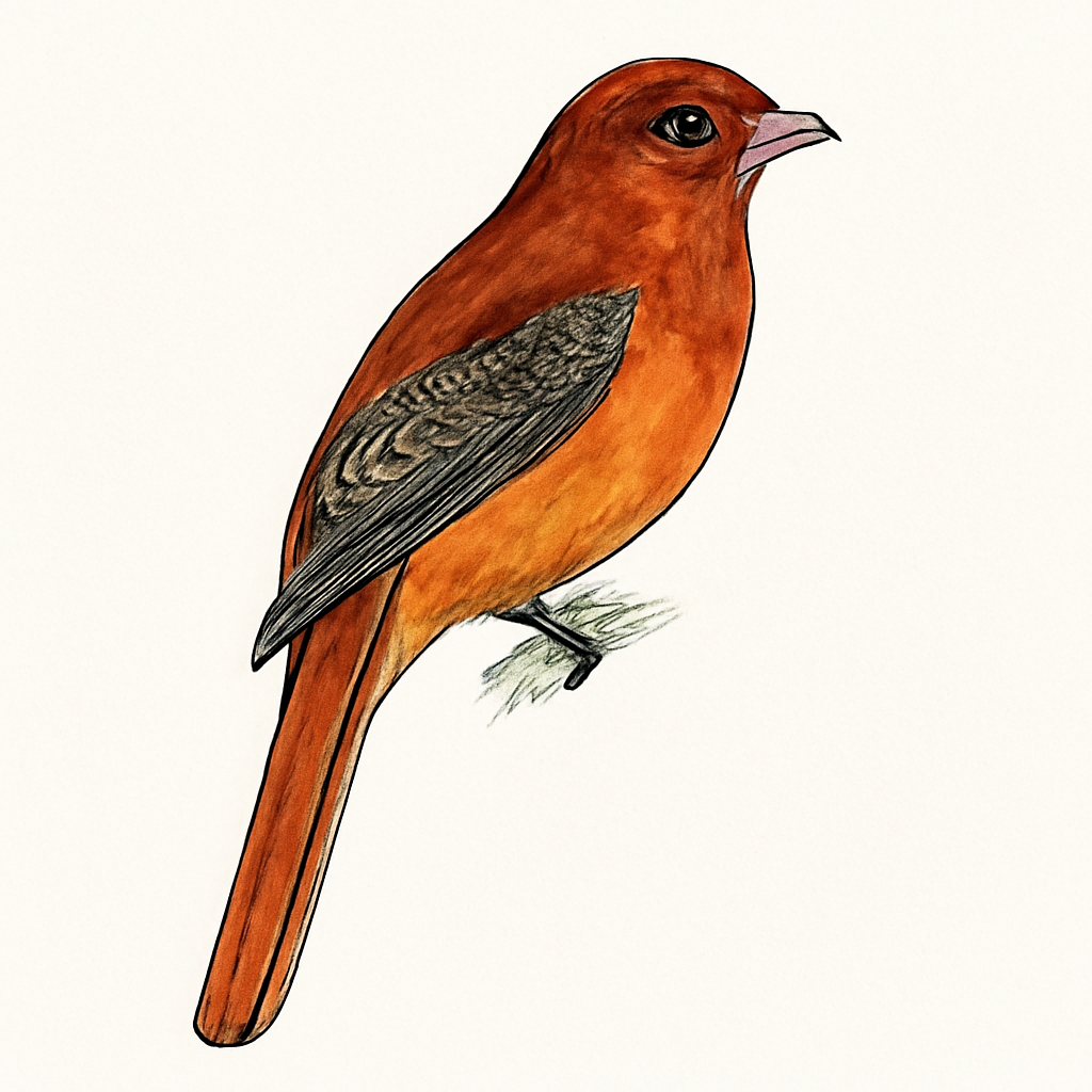 Ilustración de Trogón Canela