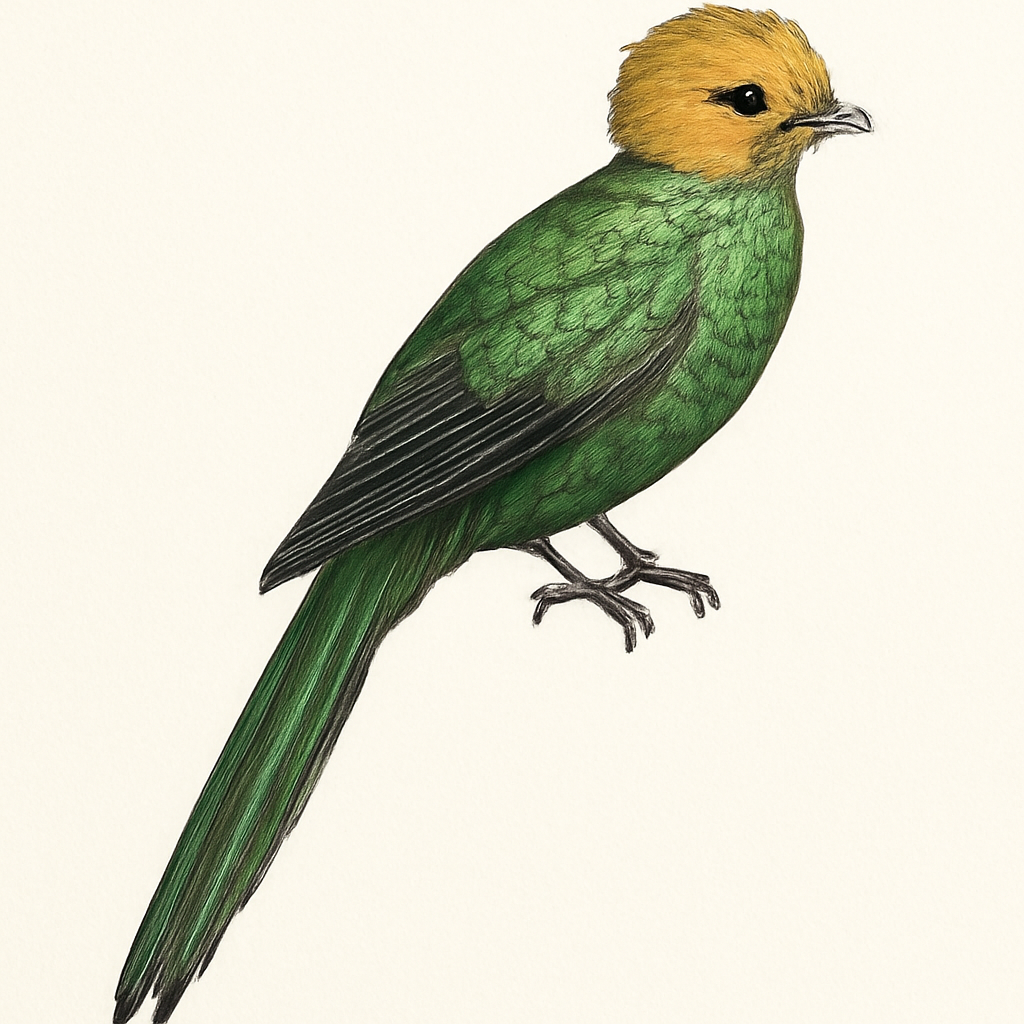 Illustration de Quetzal doré