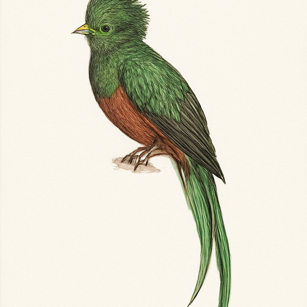 Illustratie van Kuifquetzal