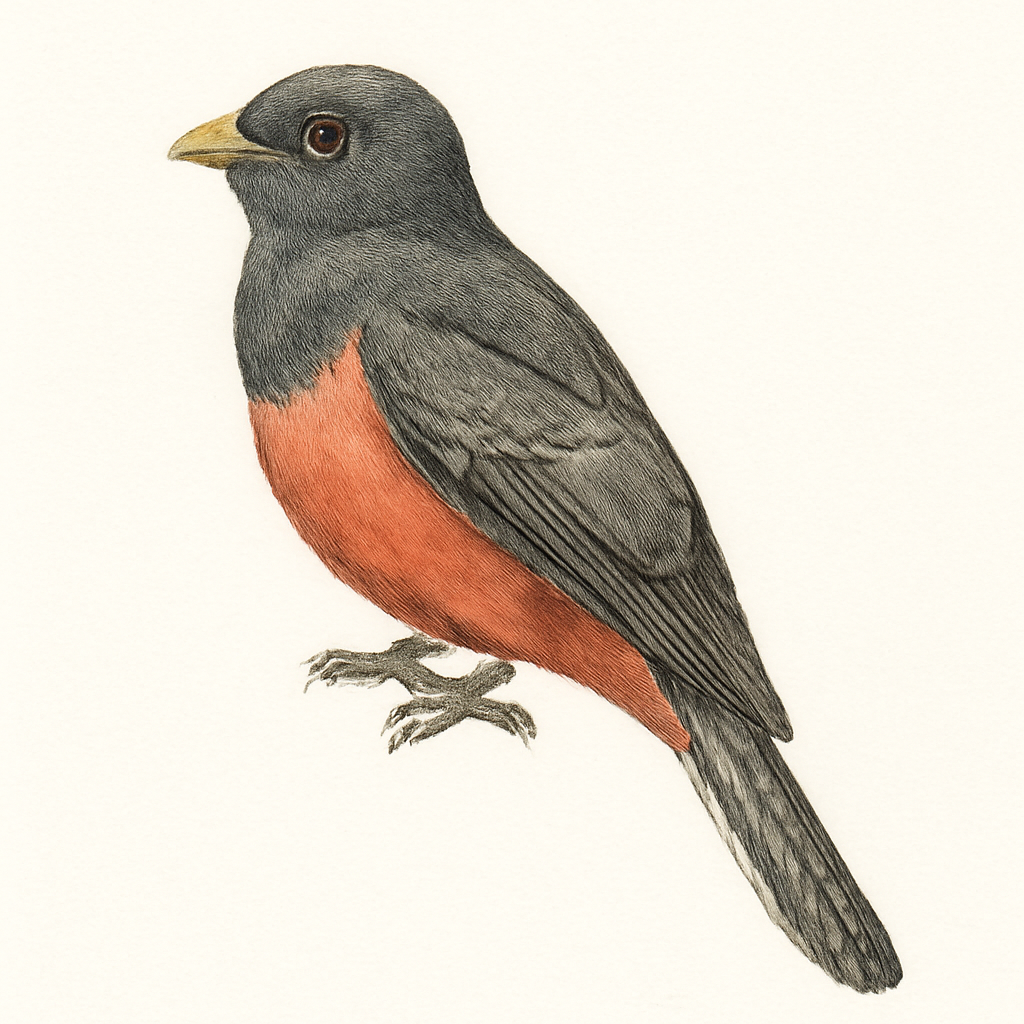 Ilustración de Trogón Surucuá