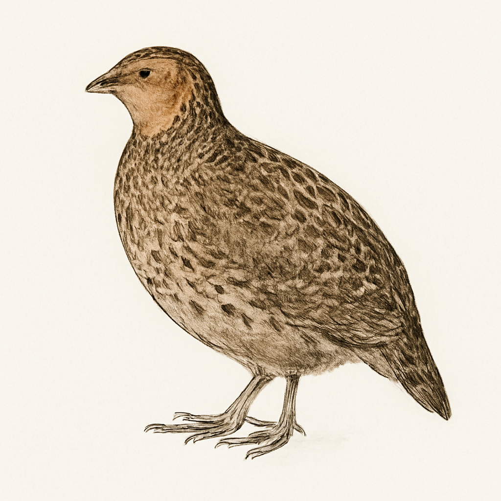 Tawny-faced Quail illustration