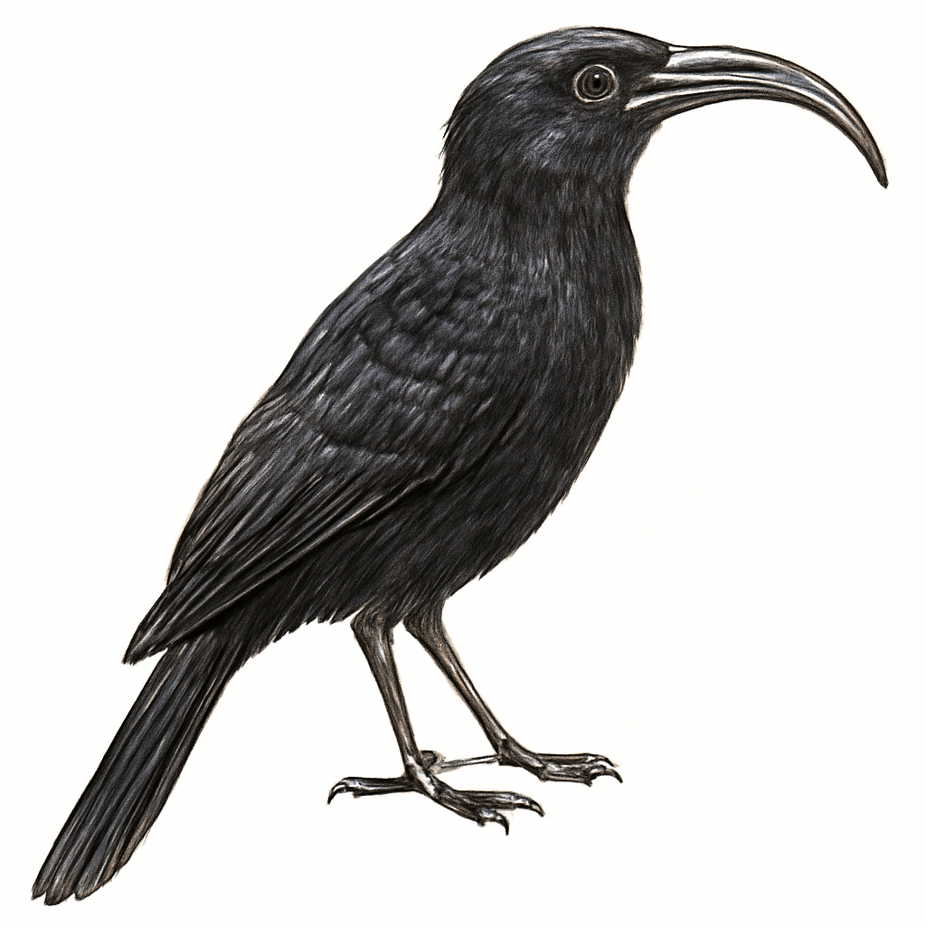 Illustrazione di Black Scimitarbill