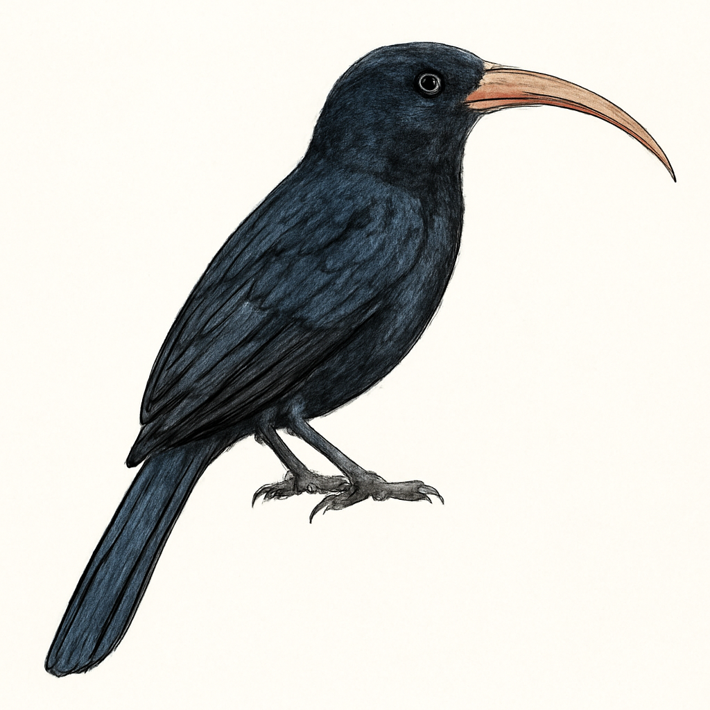 Illustration von Glanzsichelhopf
