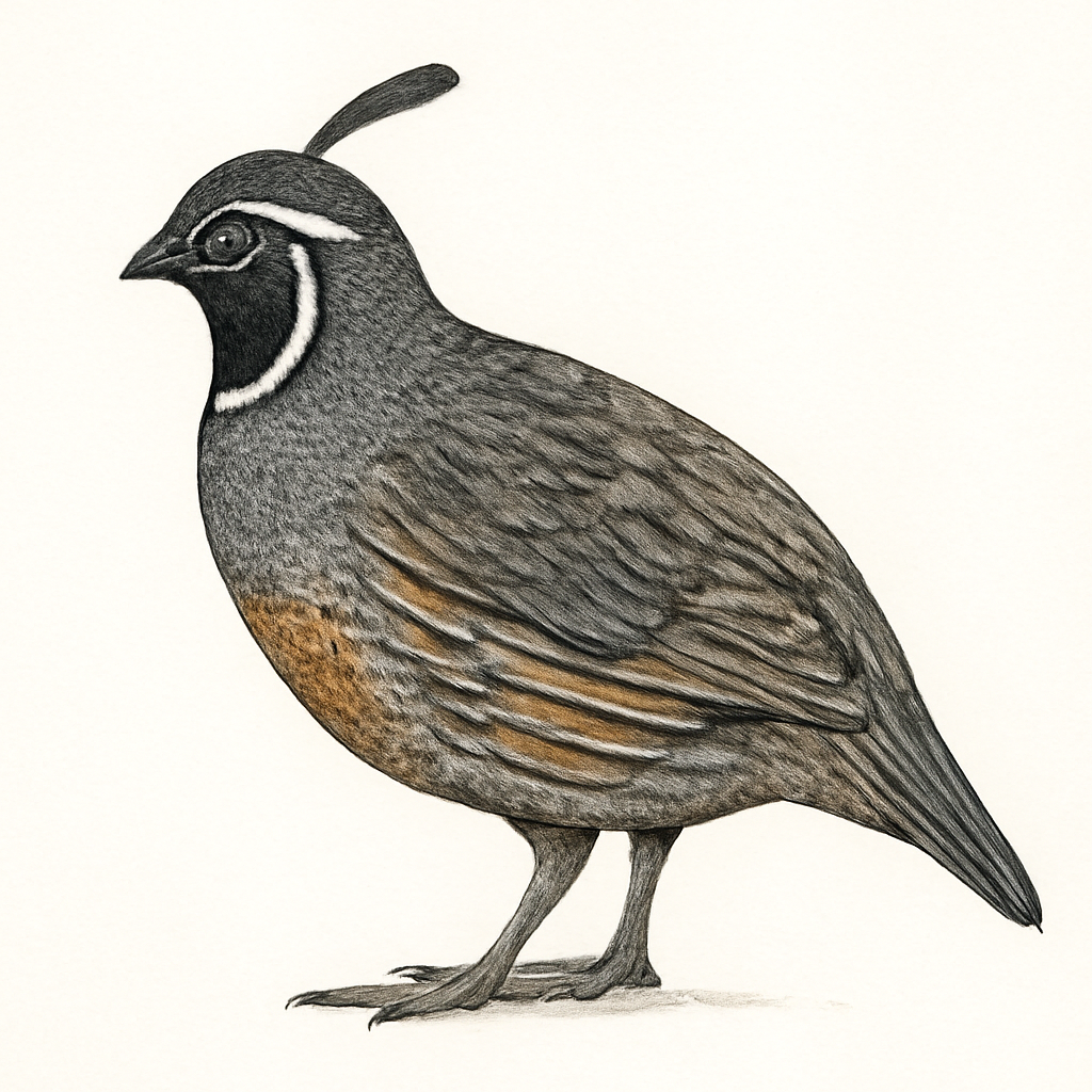 Ilustração de mountain quail