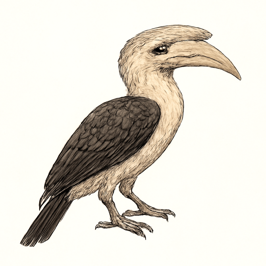 Illustration de Calao de Bradfield