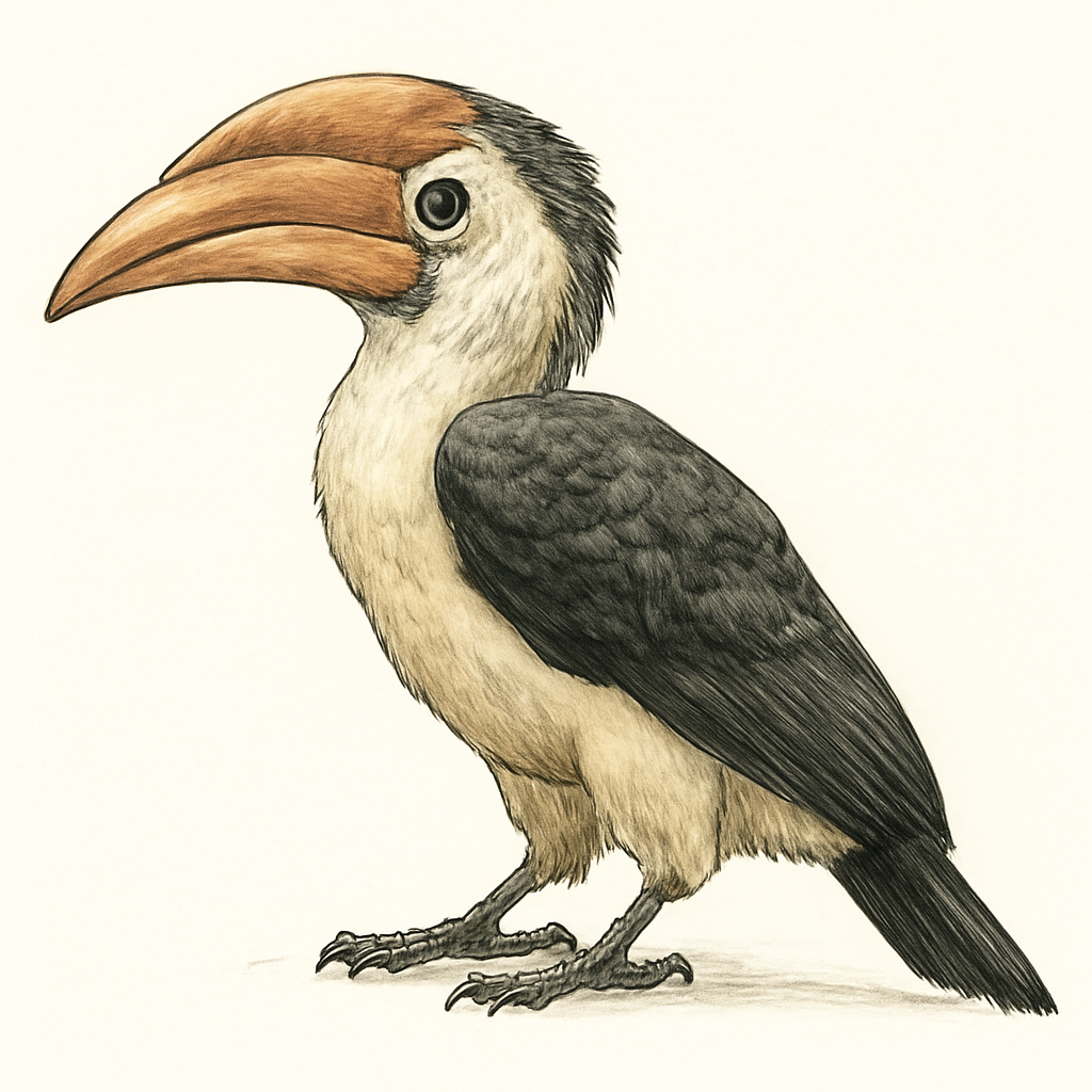 Illustrazione di Hemprich's Hornbill