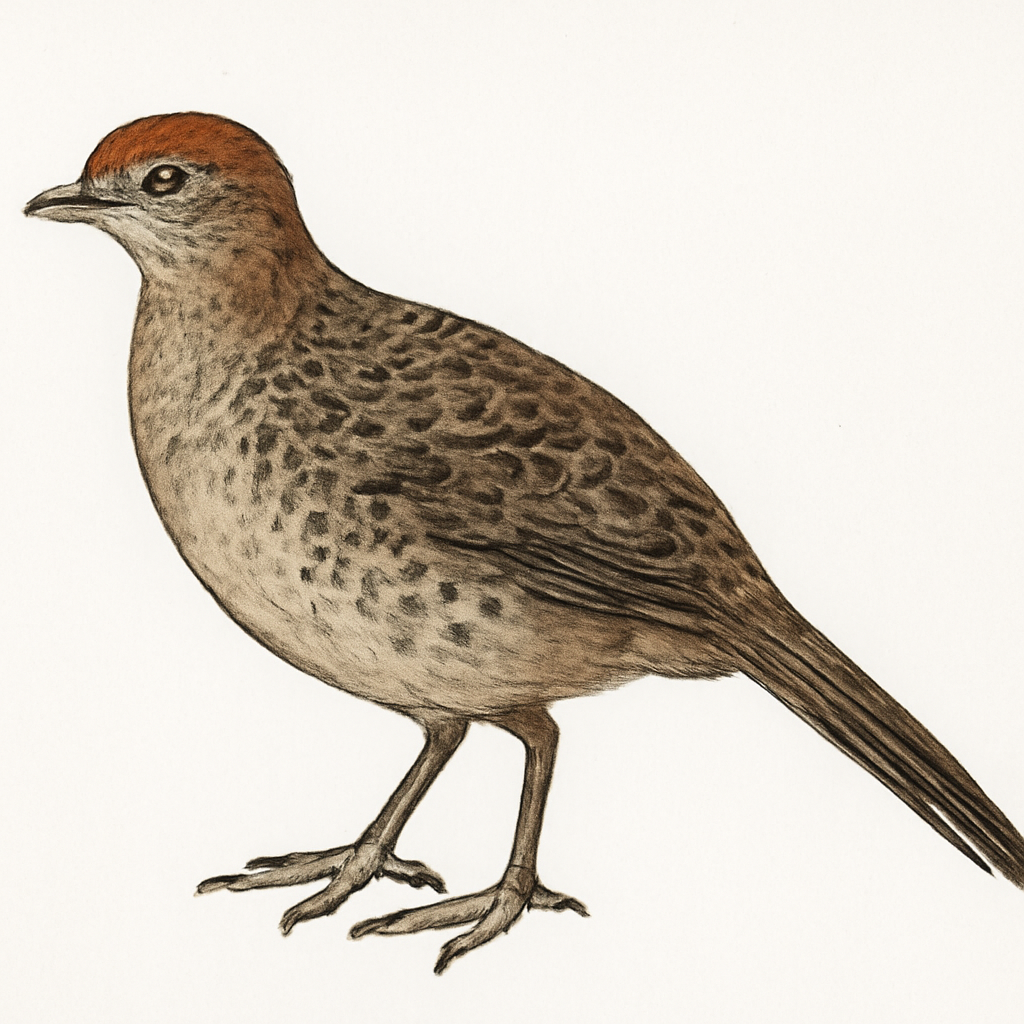 Ilustração de long-tailed wood-partridge