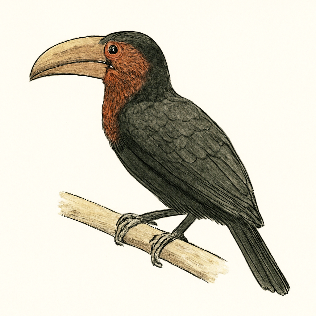 Illustrazione di Eastern Dwarf Hornbill