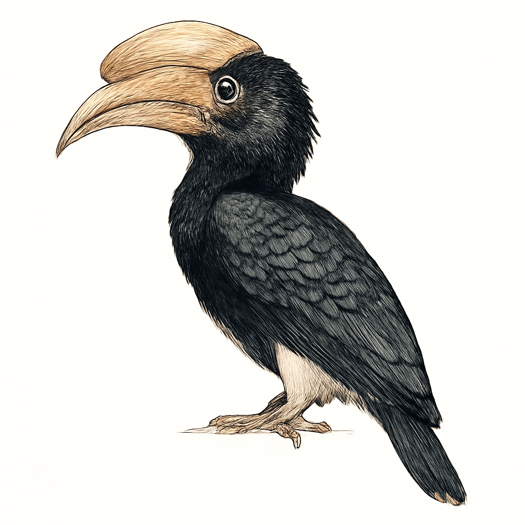 Illustration de Calao siffleur