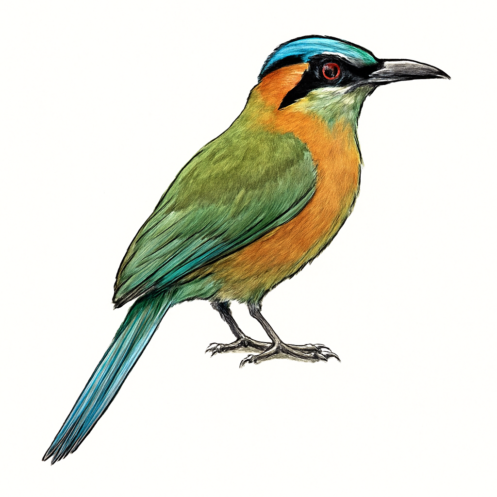Illustrazione di Lesson's Motmot