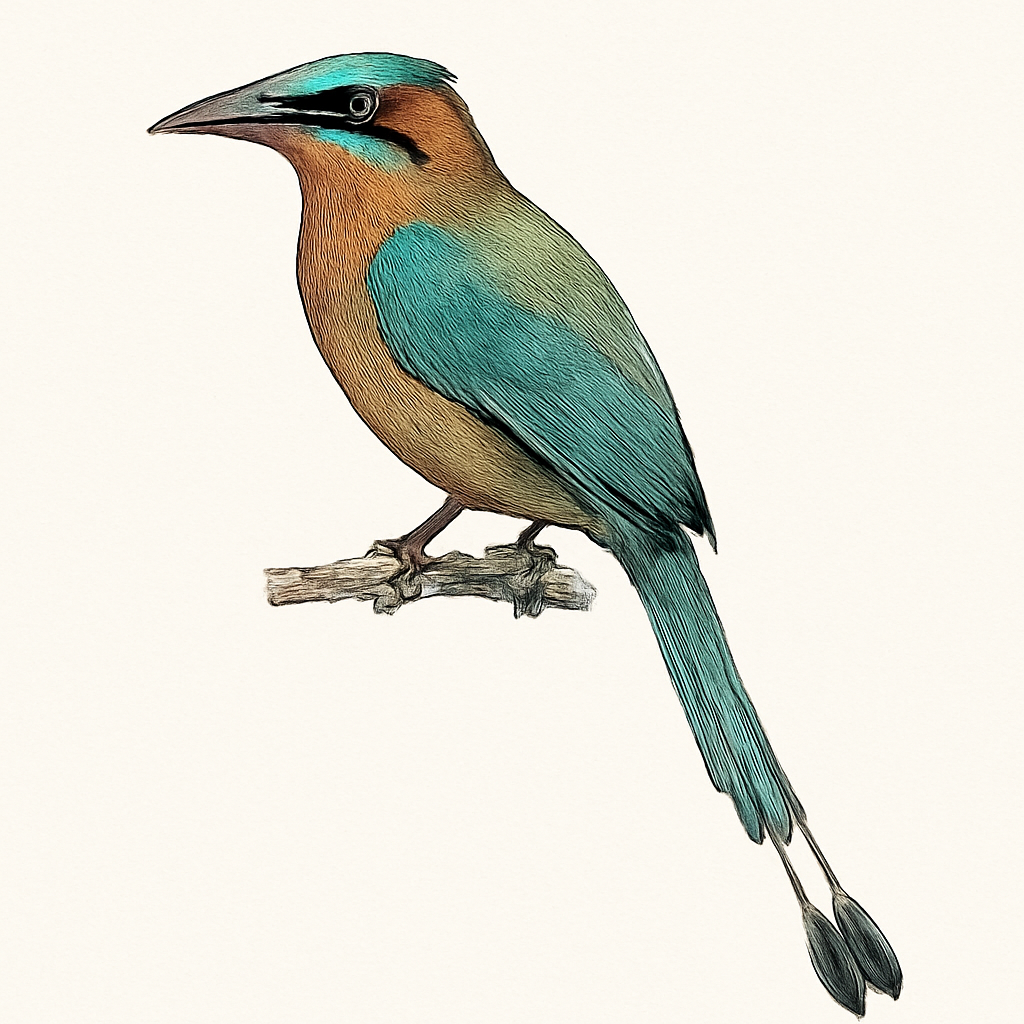 Illustration de Motmot caraïbe