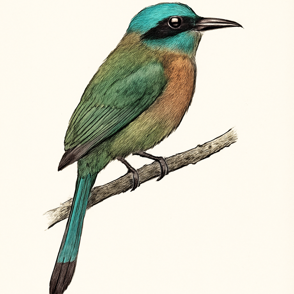 Illustration de Motmot houtouc