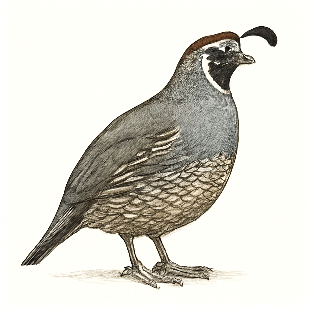 California Quail illustration