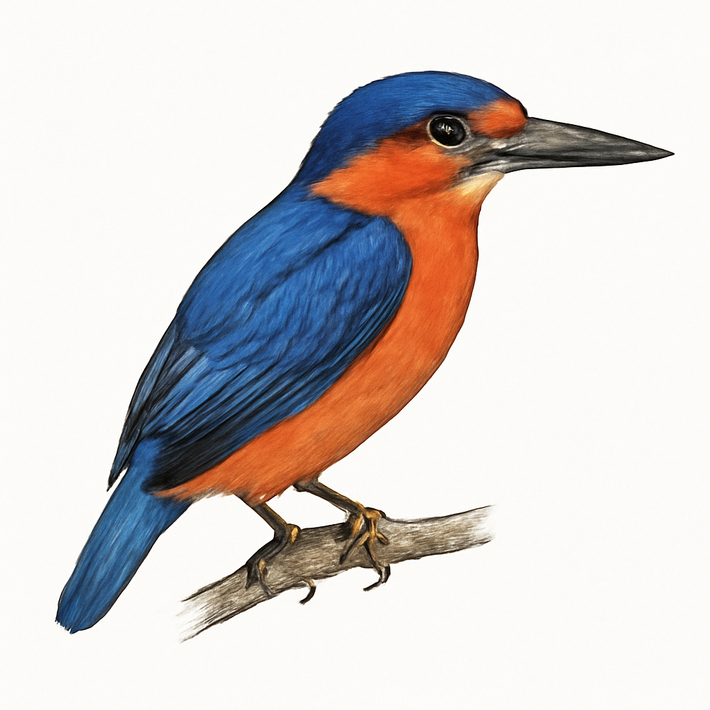 Illustration von Makirazwergfischer