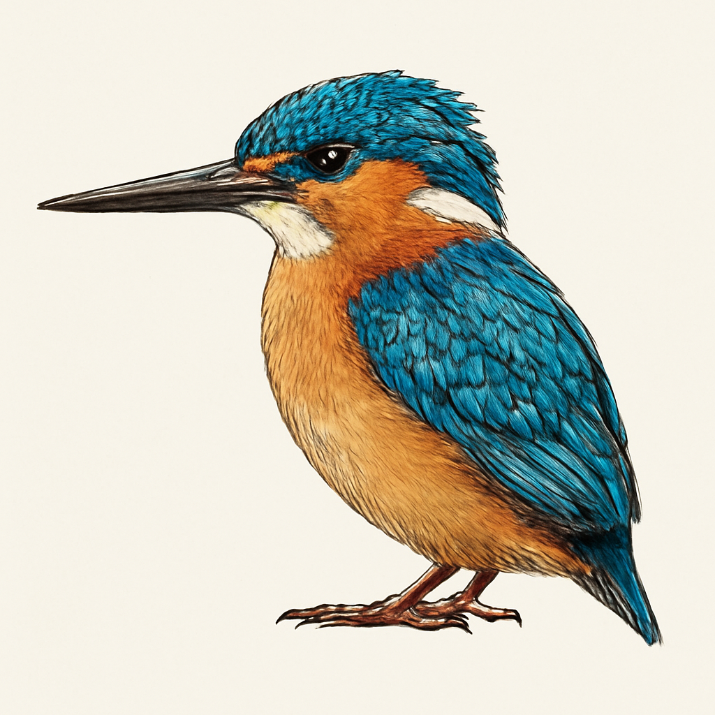 Illustrazione di Malachite Kingfisher