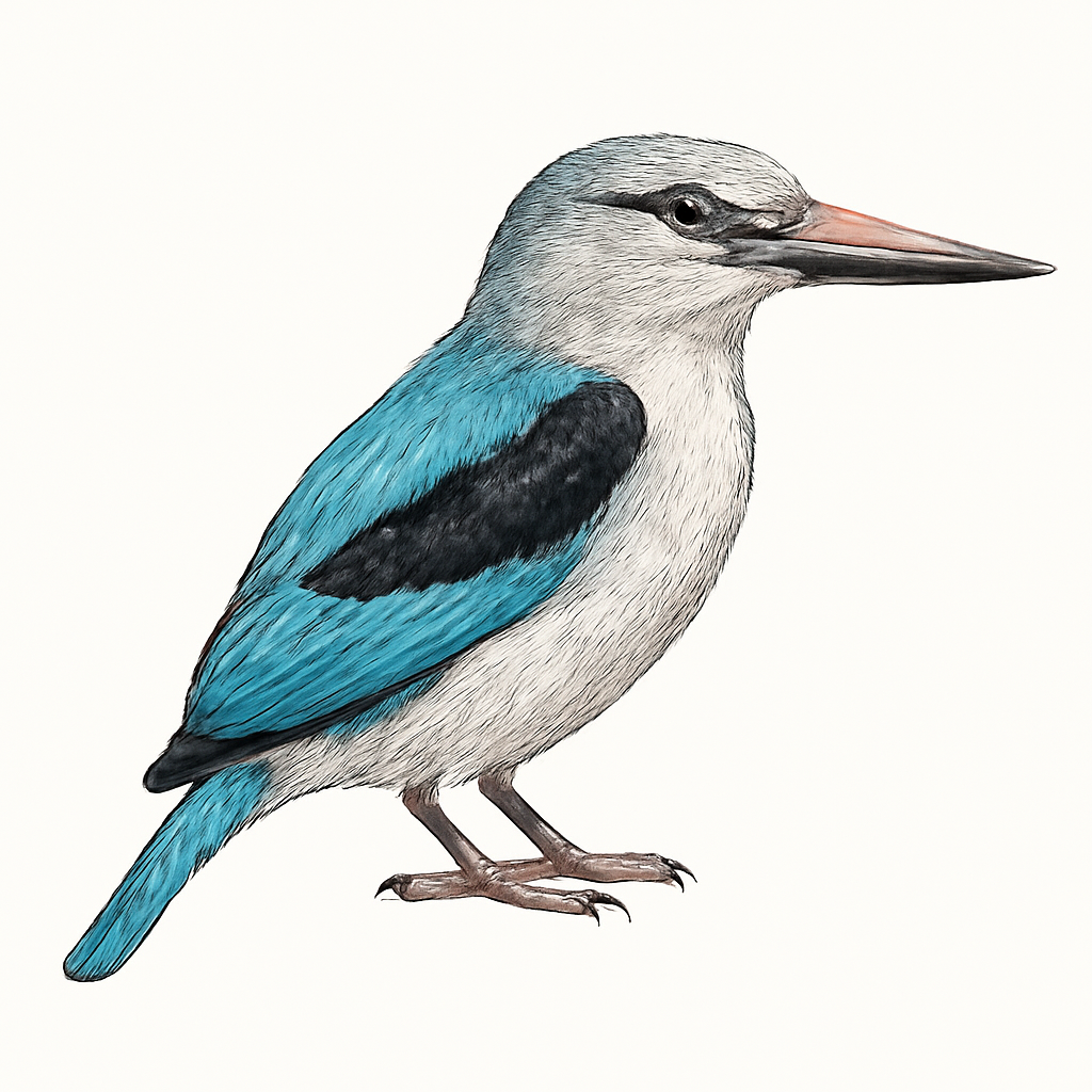 Illustratie van Senegalijsvogel